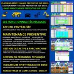 Gestion de Maintenance Préventive sur Excel | Tableaux de bord KPI | GMAO excel – Image 4