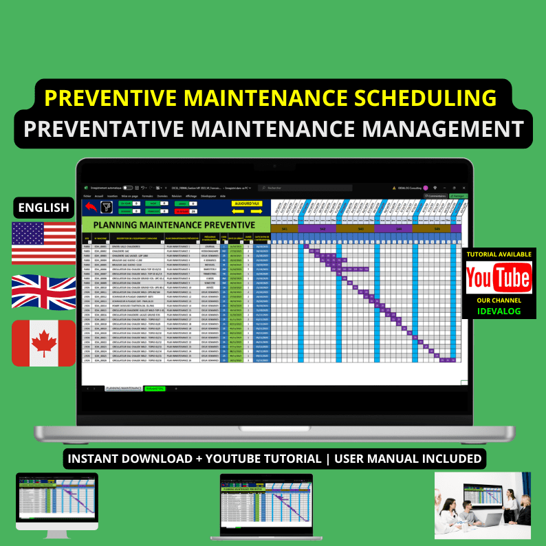 1 Preventive Maintenance Management in Excel | Excel Maintenance Schedule – Image 1
