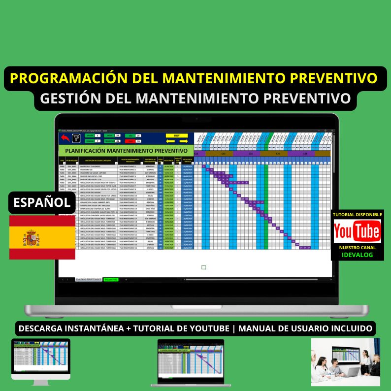 1 Gestión del mantenimiento preventivo en Excel | Planificación del mantenimiento en Excel – Image 1