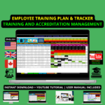 Management and tracking/formations of employee training and certifications in Excel