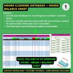 Daily Time Tracking, Schedules & Break Management | Tracking Work Hours in Excel – Image 5