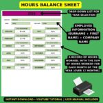 Daily Time Tracking, Schedules & Break Management | Tracking Work Hours in Excel – Image 6
