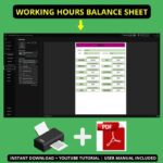 Daily Time Tracking, Schedules & Break Management | Tracking Work Hours in Excel – Image 8